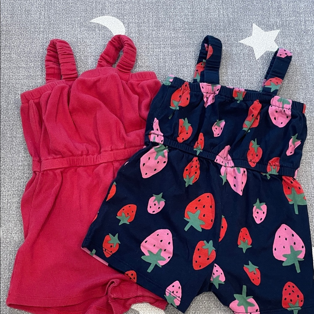 Old Navy Strawberry and Pink Romper